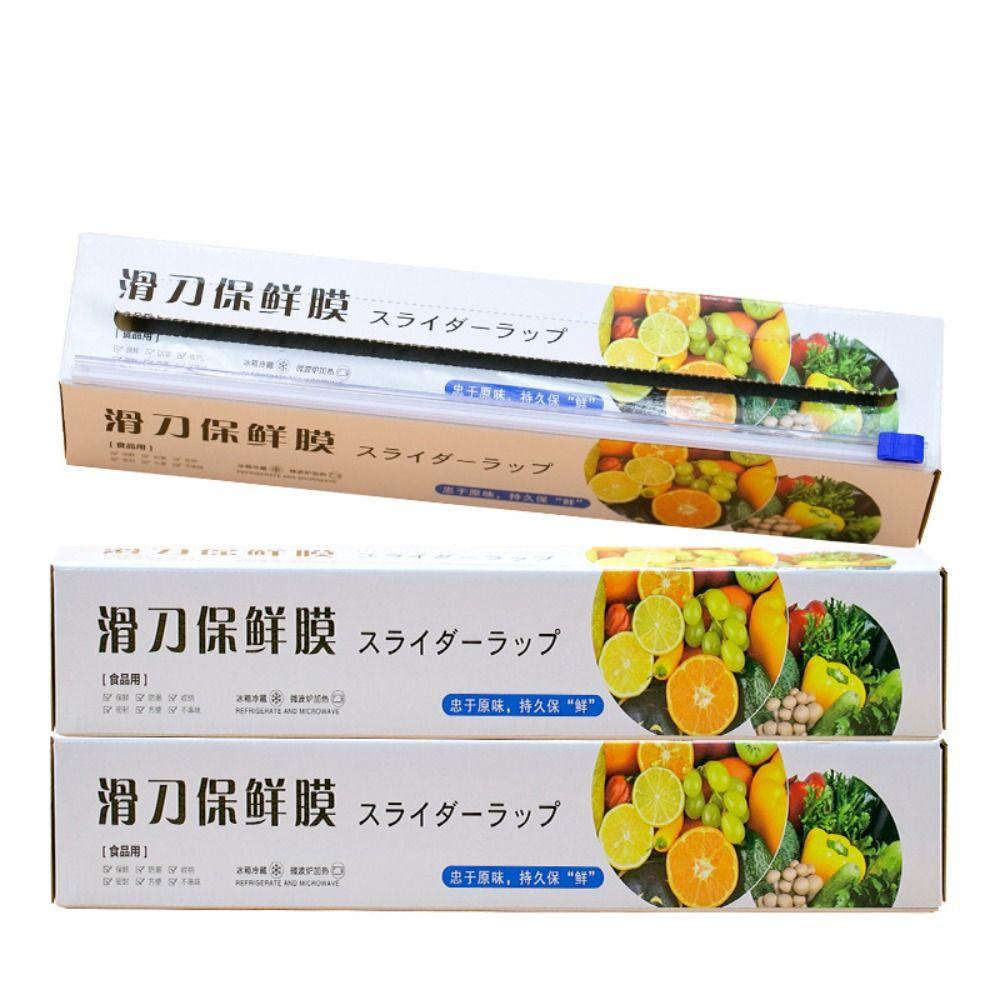 30x100m Sliding Food Wrap Film Disposable Food Cover Durable Roll Food Wrap Kitchen Accessories