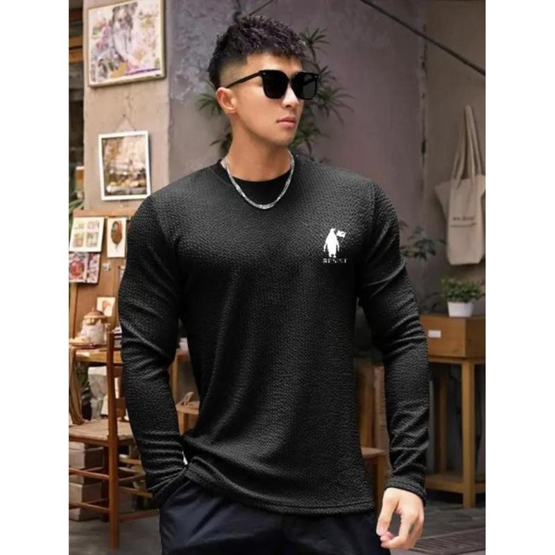 

Long Sleeve Shirt, Perfect for Cold Days & Casual Outings XXL чёрный