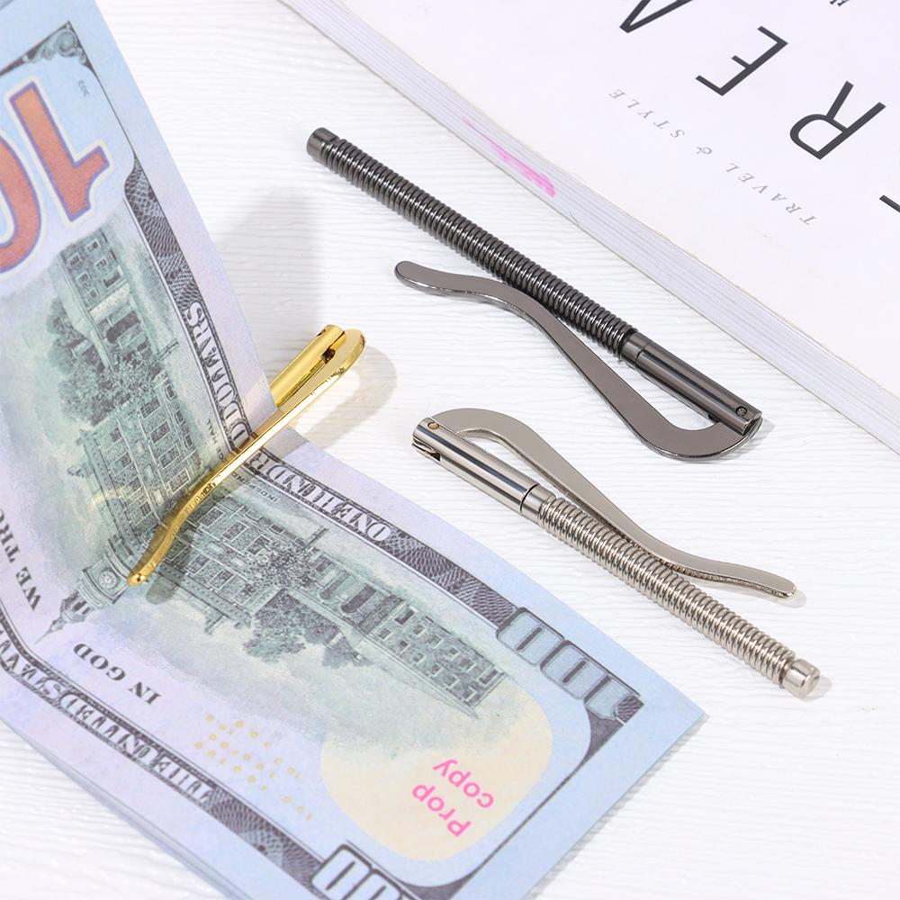 1Pc New Metal Bifold Money Clip Bar Wallet Replace Parts Spring Clamp Cash Holder Dollar Cash for Men Women