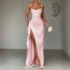 LYRIA Women Dress Elegant Fashion Beautiful Women's Dresses Party Night Dresses Evening New Y2K Sexy Halter Wrap Hip Long Dresses