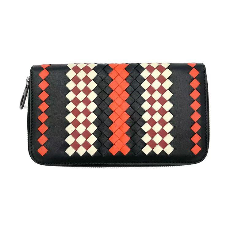 

Bottega Veneta Woven Leather Wallet Unisex wallet Multicolor 344680-VBM91-8702 Box(Basic Set+Box)