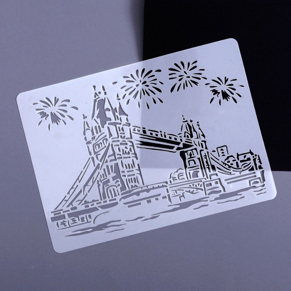 Architekturserie für die Stadt DIY Muster Schichtschablonen Sprühschablone Stempel