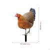 Animal Statue Stakes Realistic Chicken Sculpture Rooster Stake Garden for Lawn Yard