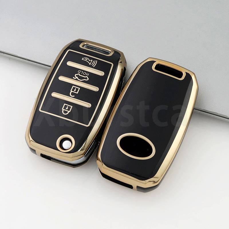3/4 Buttons TPU Car Key Case For Kia Rio 3 K2 Ceed Cerato K3 Sportage 4 Picanto K5 Optima Sorento Forte Stinger 2017 2018