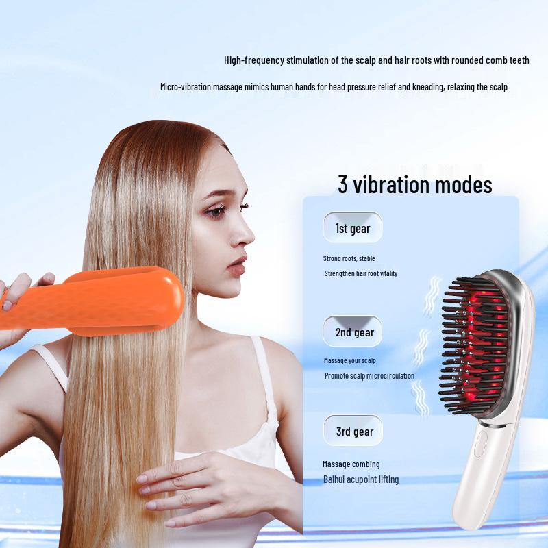 Scalp Massaging Comb with Negative Ion & LED Light Therapy for Hair Growth