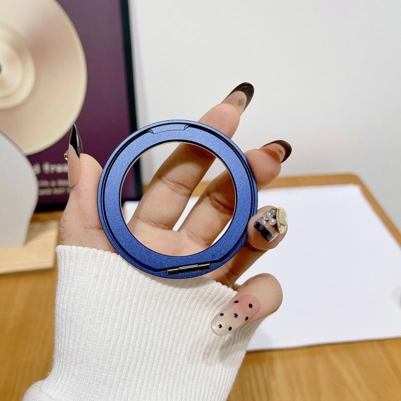 Ultra Thin Aluminum Alloy Adhesive Rotating Ring Portable Desktop Phone Holder