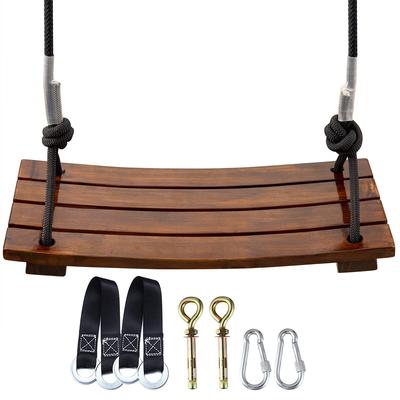 Balançoire en bois Leweet Balançoire d'extérieur Équipement de jeu extérieur pour adultes Balançoire d'intérieur suspendue Balançoire faite à la main Balançoire pour enfants Équipement de jeu intérieur Balançoire Charger