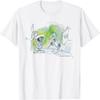 T-shirt Aquarelle Looney Tunes Marvin le Martien et Daffy Duck