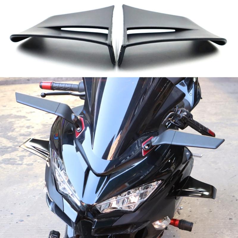 1 Pair Motorcycle Modified Winglets Spoiler Aerodynamic Wing Kit Motorcycle Accessory Side Fairing Winglets Wind Wing