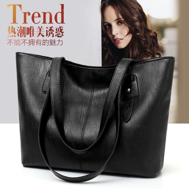 New women's bag fashionable and simple tote bag single shoulder oblique span casual women's bag large-capacity spring women's bag