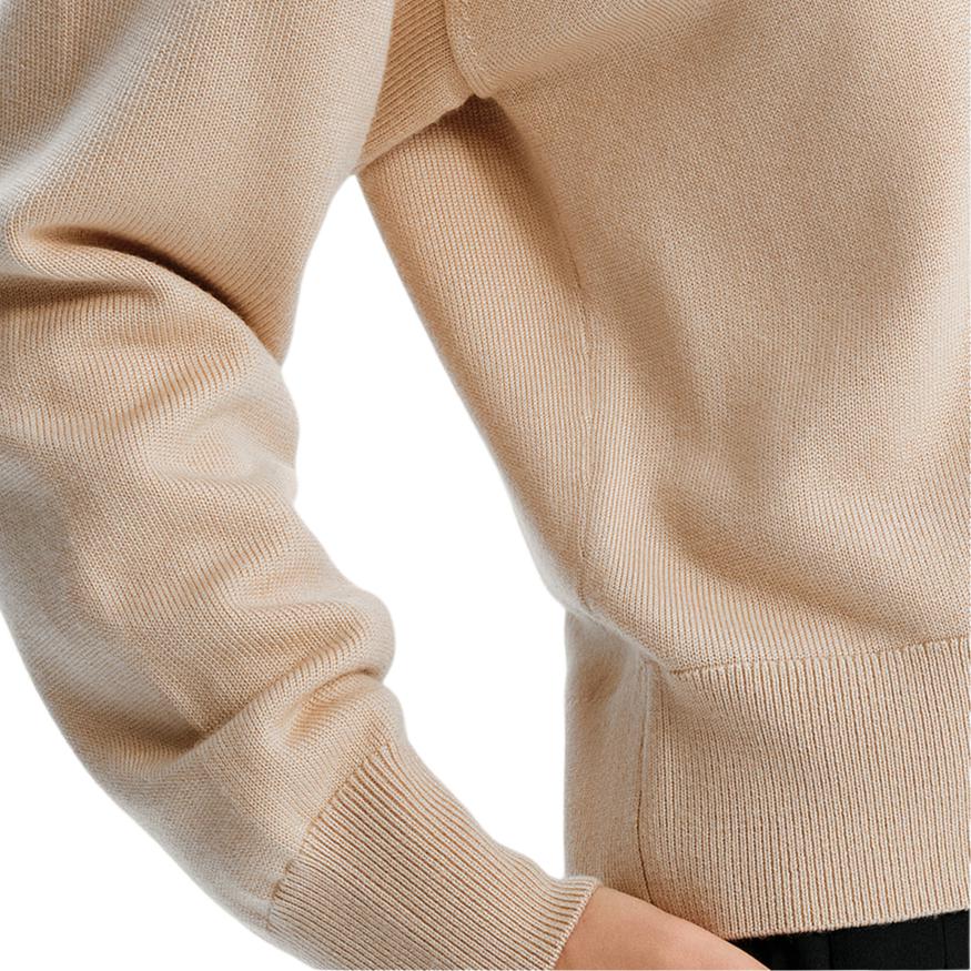 Karl Lagerfeld FW24 Casual Outing Gathering Luxury Sheep Wool KL Embroidered Cardigan Sweater Women Sweater 246L2037771