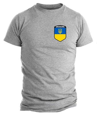 Maglietta Militare Tattica Scudo Bandiera Ucraina Logo Ucraina