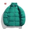 Casual Men's Cotton Jacket Solid Color Loose Winter     Daily Warm