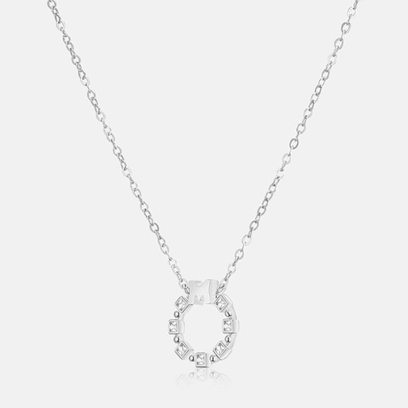 METROCITY JEWELRY M Basic Sterling Silver White Necklace A243SN9109WPA