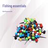 Colored Pearl Thumbtacks & Fishing Line Set - Angling Accessories