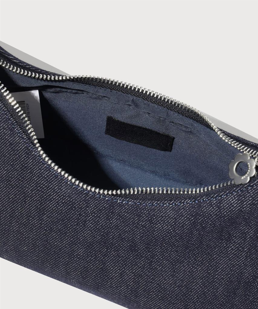 Covernat Woman Clover Heart Flat Ribbon Shoulder Bag Indigo Dark