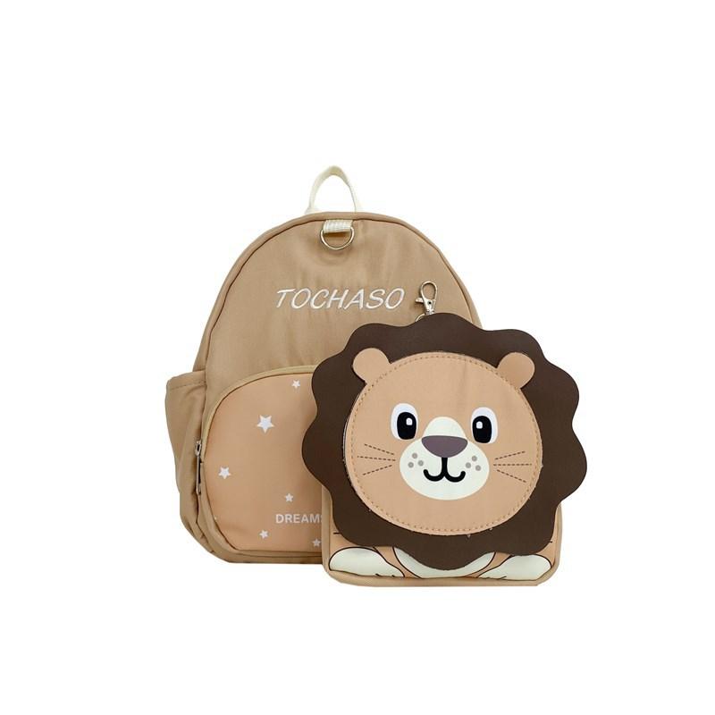 Kindergarten Primary School Students Schoolbag Cute Cartoon Cute Little Lion Children S Backpack Children S Backpack хаки