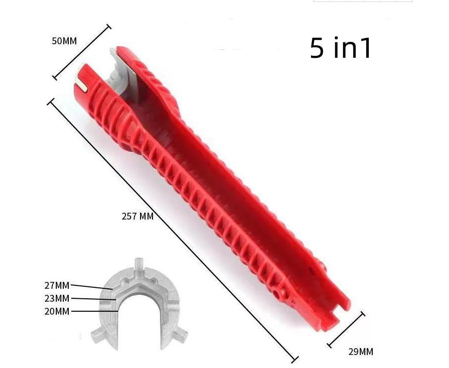 

5/8 в 1 кран и раковина установщик ключ многофункциональный желоб гаечный ключ водонагреватель ванная раковина сантехника ремонт инструмент