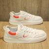 Trendy brand board shoes men's 2024 summer versatile cloth surface color matching breathable comfortable soft sole Douyin explosion casual white shoes