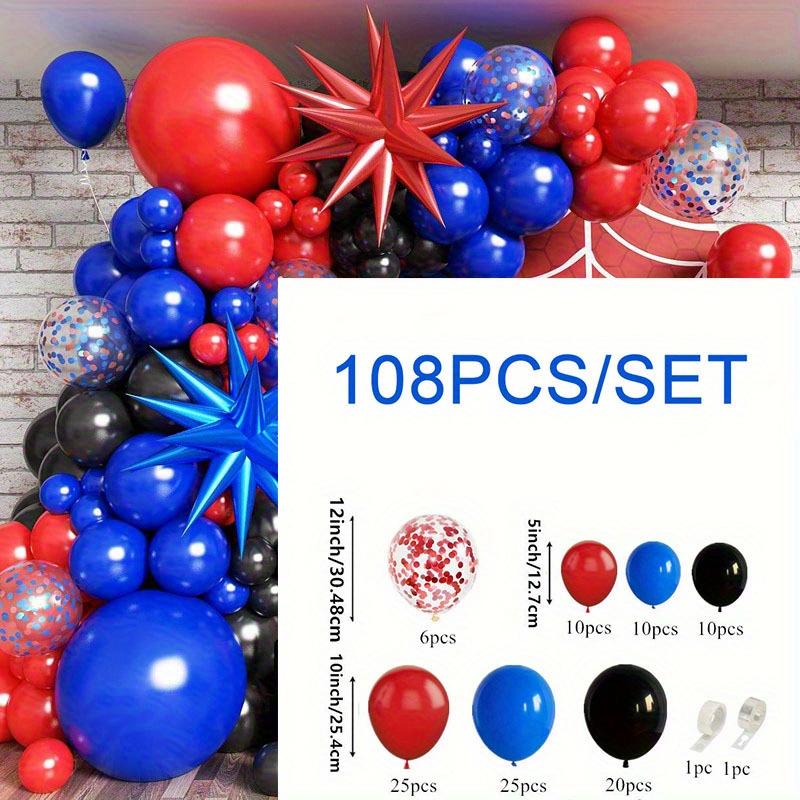 

108Pcs Black Red Blue Balloons Arch Kit,for Student School Wedding Birthday Party Baby Showers Anniversary Christmas Decoration others
