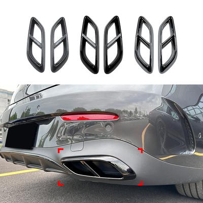 For Mercedes Benz CLE Coupe C236 AMG 2024+ Rear Four Exhaust Tailpipe Frame Modification ABS Body Kit Exterior Guard Decoration