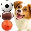 1 Stück Aufblasbare Hundebälle - Langlebige Mini-Basketball-, Fußball-, Rugby-Spielzeuge für aggressive Kauer, Große schwimmende Hundespielzeuge