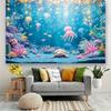 2D verspielte Unterwasserwelt Kulisse, Kinderparty Hintergrundtuch