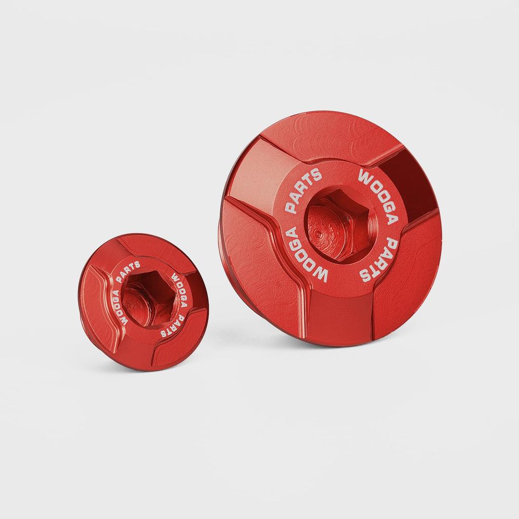 WOOGA Aluminum Motorcycle Engine Oil Plug Screw Cover Applicable Vehicles