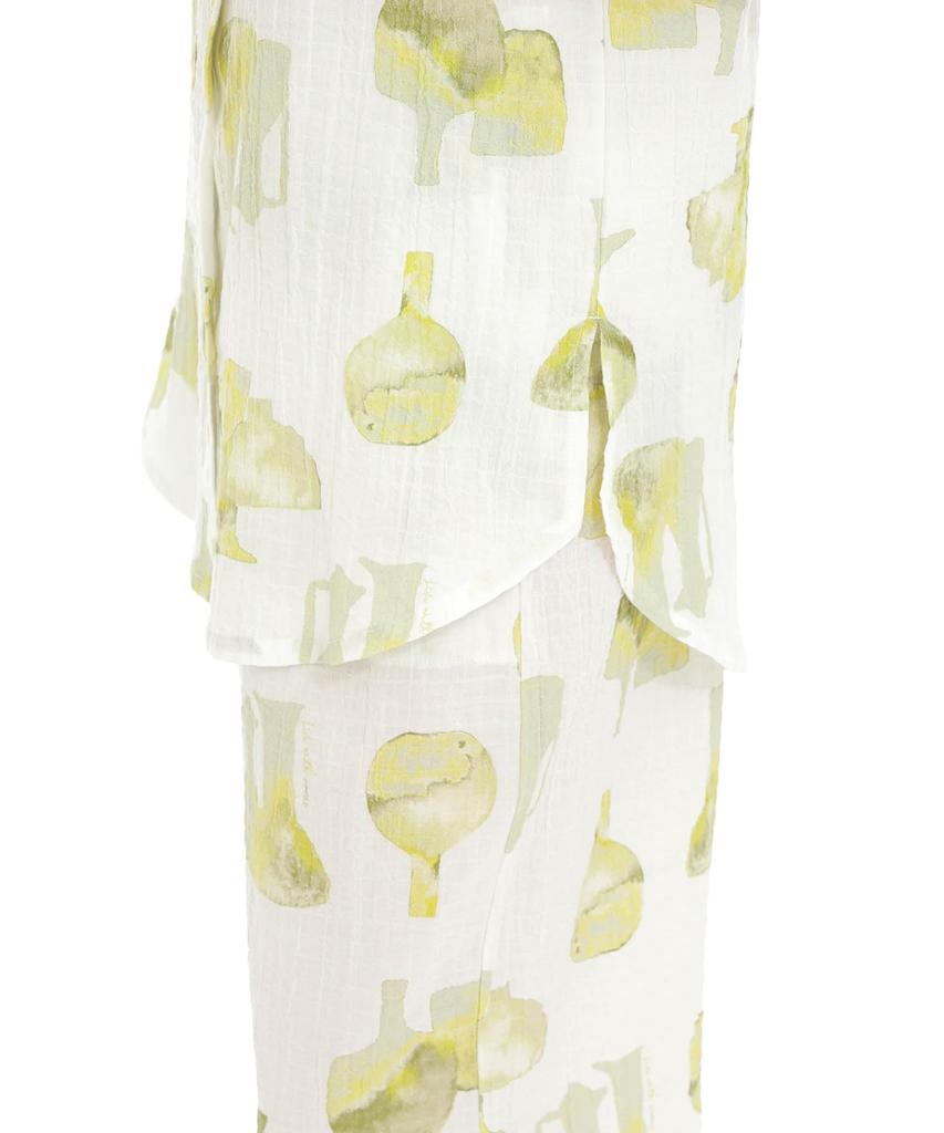 Narue Shirred Boiled Water Jug Pajama Yellow Women's Set,