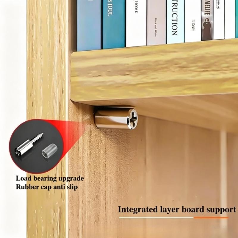 50Pcs Cross Self-Tapping Screw Partition Holder Screw Shelf Bracket Support With Non-Slip Sleeve