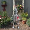 Blechmann Gartenskulptur Eisenornament Sammlerstück Kreative Figur Outdoor Skulptur Blech Holzfäller