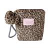 Winter Leopards Pattern Makeup Pouches Portable Beauty Storage Case Girl Portable Sanitary Cotton Bag