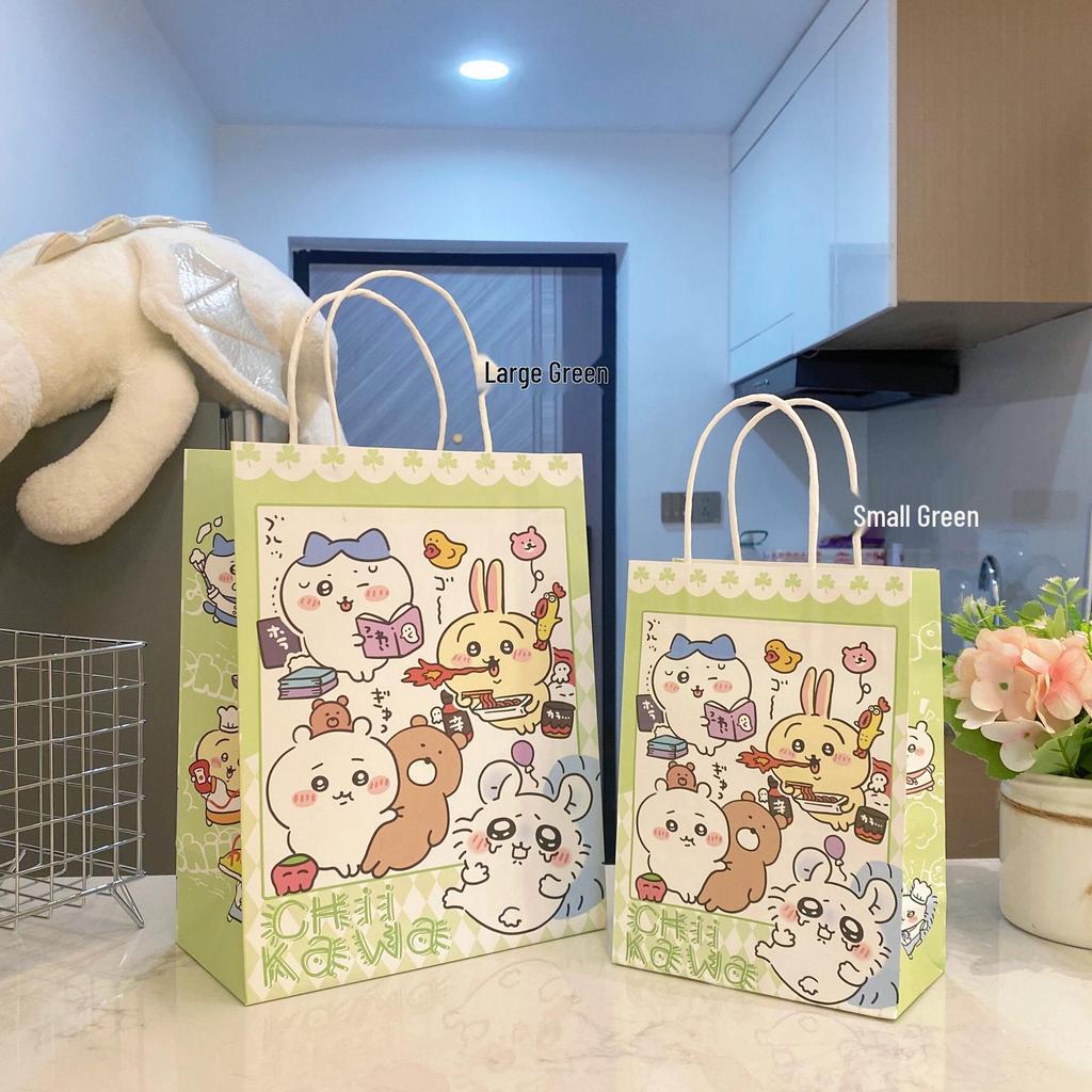 Cute Cartoon Kraft Paper Tote for Jewelry & Small Gifts