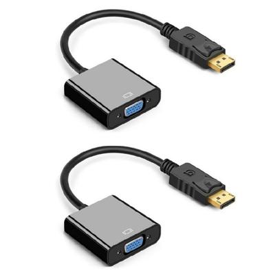 Convertitore DisplayPort a VGA di Qualità Risoluzione 1080P con Connettori Placcati Oro per Uscita Video Chiara Resistente alla Corrosione
