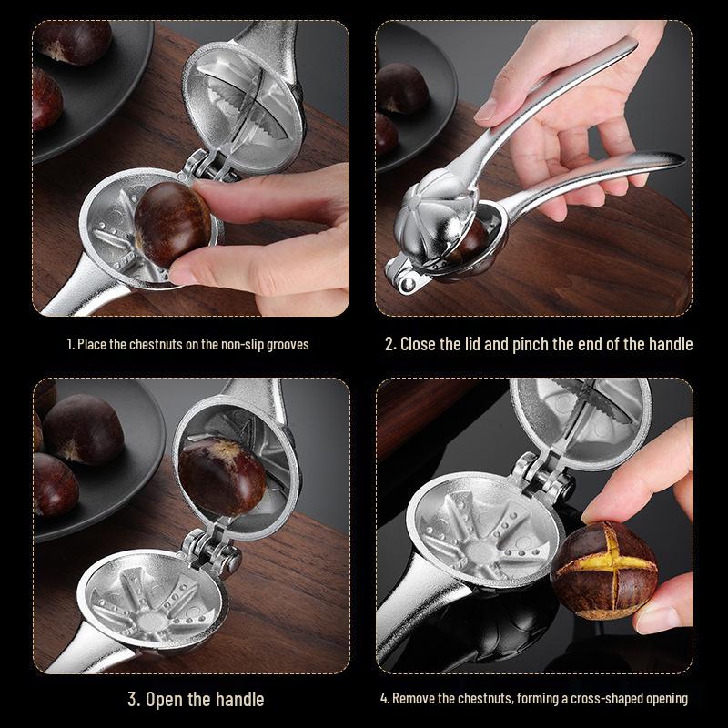 Chestnut Peeler & Sheller - Easy Raw Chestnut Opener for Kitchen.