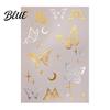 Decorative Body Art Decals Golden Silver-color Metallic Tattoo Sticker for Women Girls Temporary Tattoos Face Arm Decoration Waterproof Fake