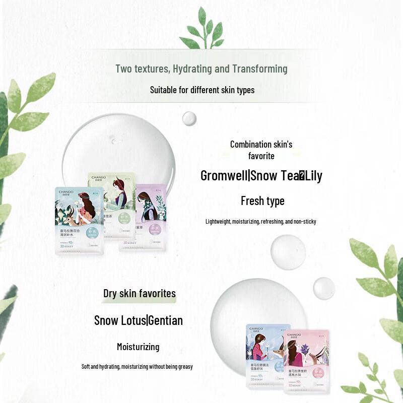 CHANDO Himalayan Botanical Facial Mask Set