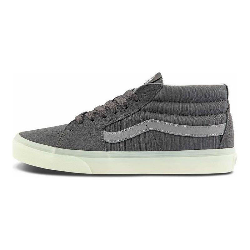 Vans SK8 Mid Slip Resistant Wear Resistant Mid Top Unisex Skate Shoes Grey VN0A3WM3ABD 37