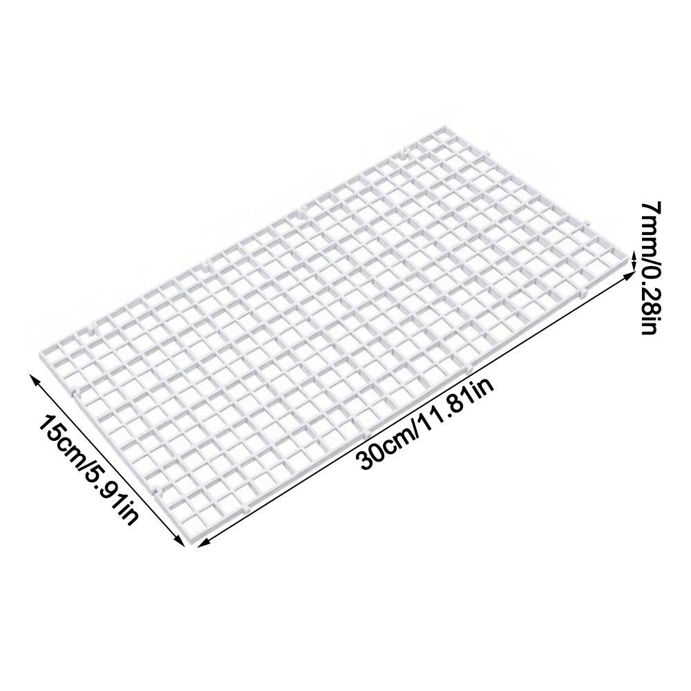 Hollow Fish Tank Isolation Plate 30x15/30x30cm Bottom Filter Bottom Filter Plate  for Aquarium White-30*15cm