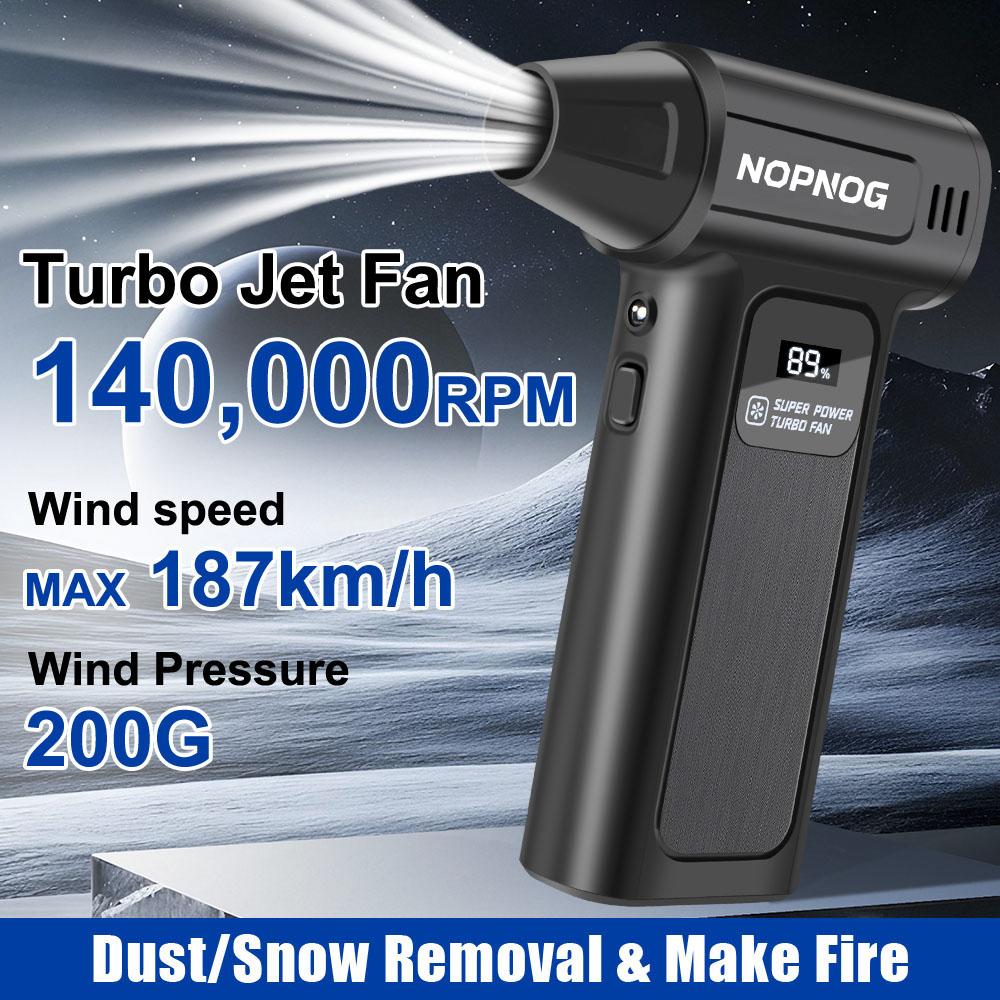Turbo Jet Fan Violent Hair Dryer Electric Air Duster 4 Gears 150000RPM M9 Portable Cleaning Blower Tool Car Fan Car Accessories Blowing Snow