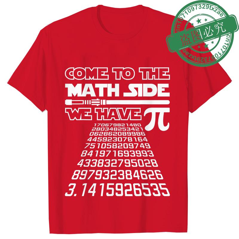 Fashion Pi Day Teacher Gift Men's T-Shirt Summer T-shirts Come To The Math Side We Have Pie Shirt Male Clothes Graphic Y2k Tops