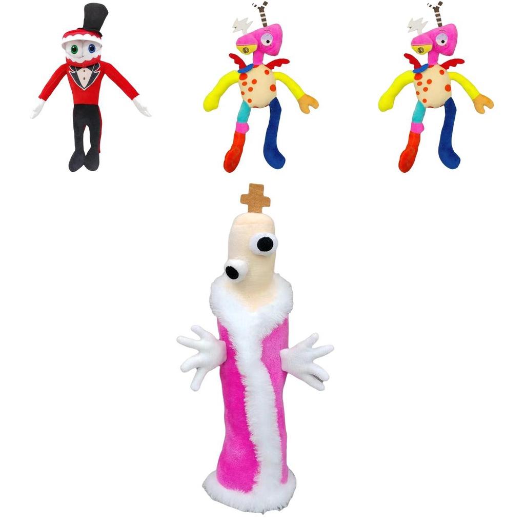 Der Erstaunliche Digitale Zirkus Sammlerstück Niedliche Clown Plüschpuppe Weiches Kurzes Plüschmaterial 23-30cm Höhe