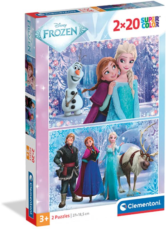 2 X 20 Piece Puzzle. Super Colorful. Frozen