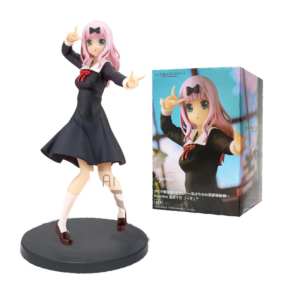 New 18cm Anime Figure Love is War Fujiwara Chika Shinomiya Kaguya Kawaii Girl Action Figure Collectible Model Doll Toy Gifts