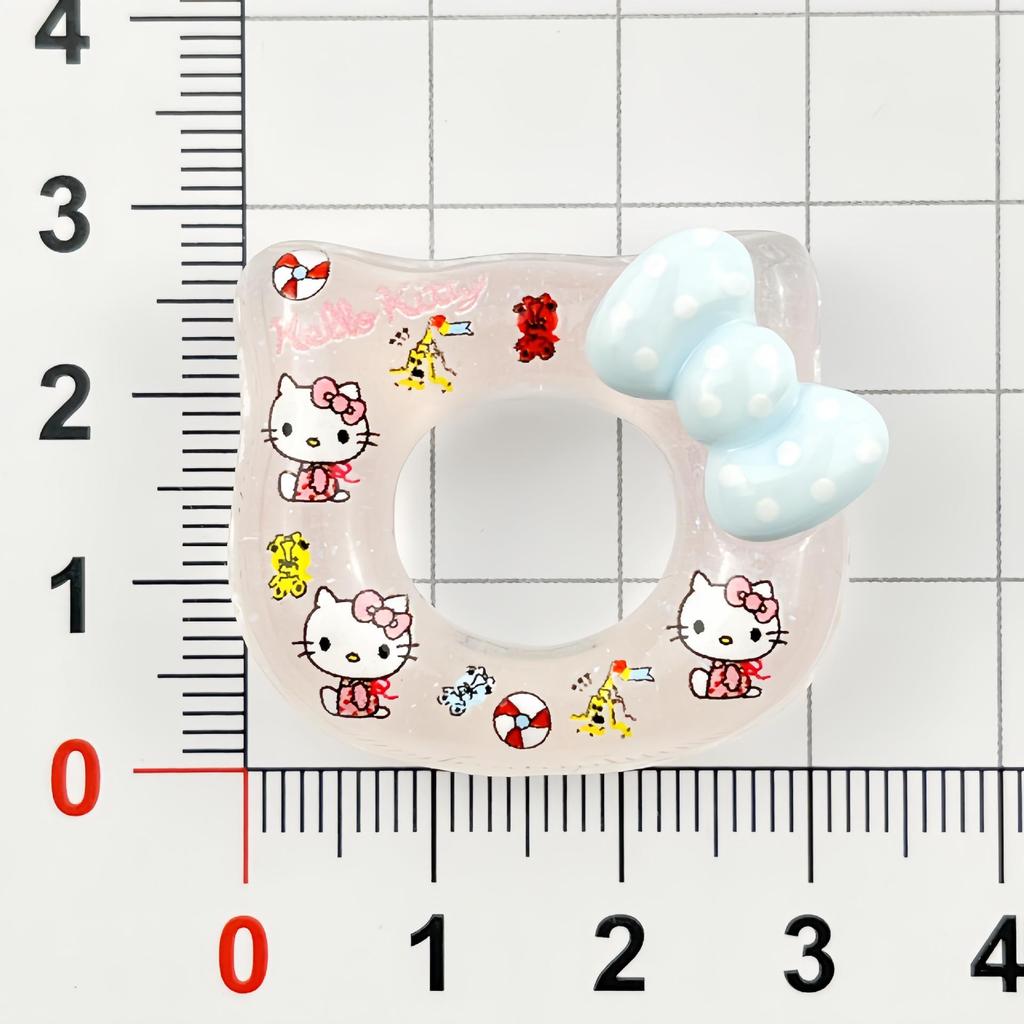 Luminous Cartoon KT Donut Resin Accessories for DIY Phone Cases, Hair Clips, Shoe Buckles, and Stickers