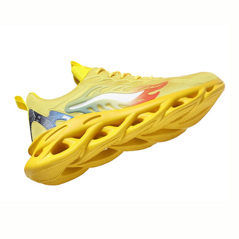 2025 Men's Shoes Spring New Blade Sneakers Men's Fashion Korean Version Breathable Running Shoes Trendy Shoes Flying Weaving 2025