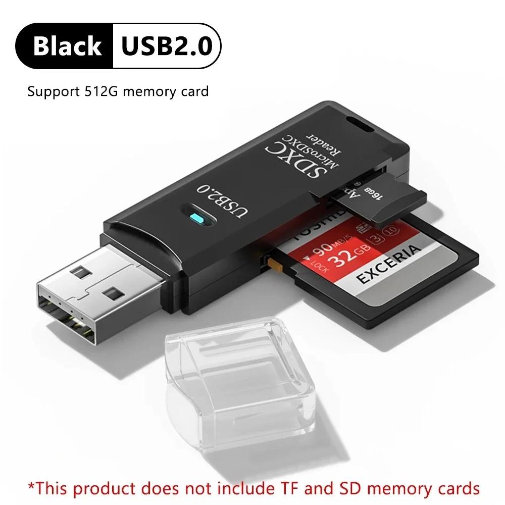 

Портативный кардридер 2 В 1 USB 3.0 для карт SD TF, высокоскоростной адаптер для чтения смарт-карт для ПК, ноутбука, аксессуары