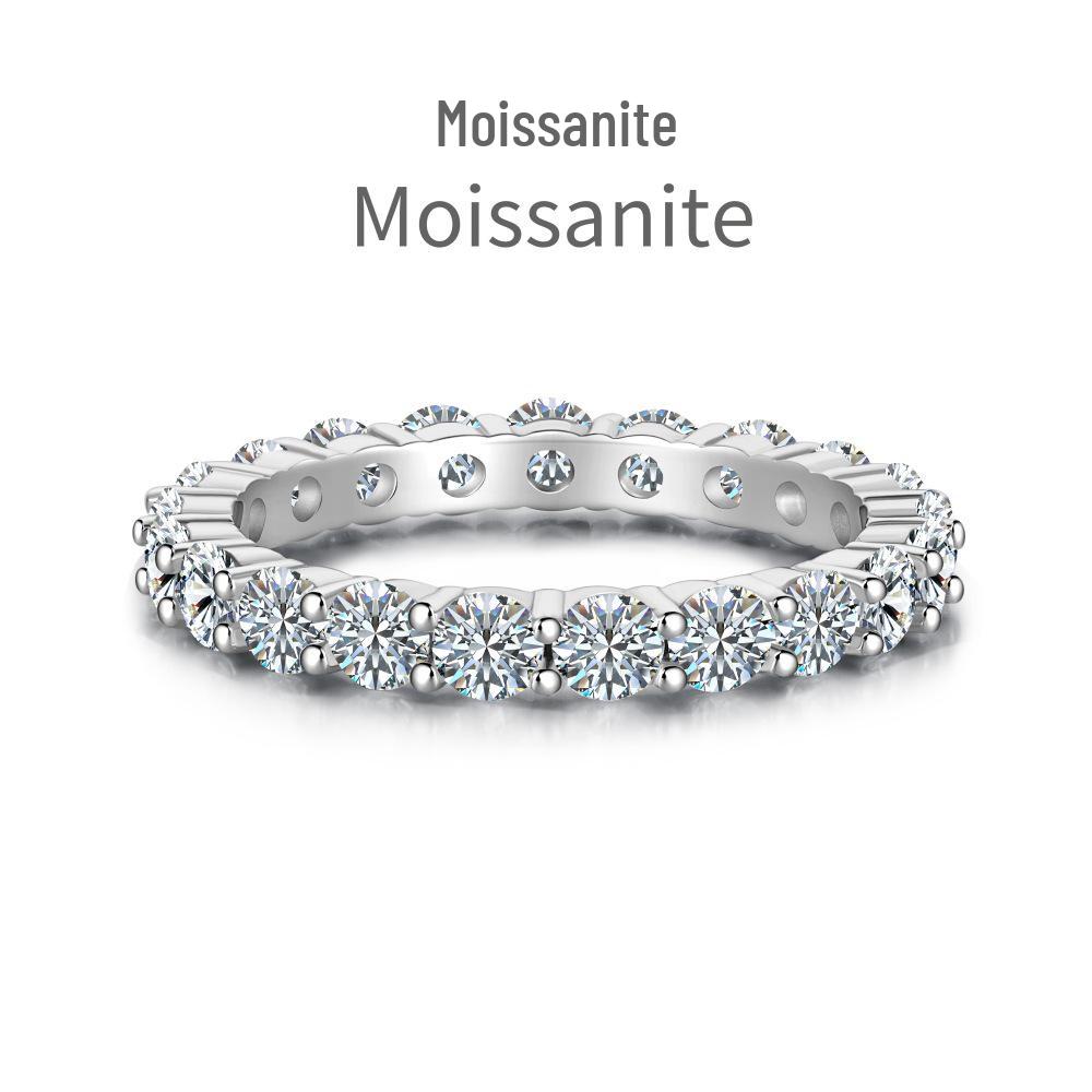 Stilvoller S925 Sterling Silber Ring für Mädchen - Leichter Luxus, Super Glänzend, Modern für den täglichen Gebrauch