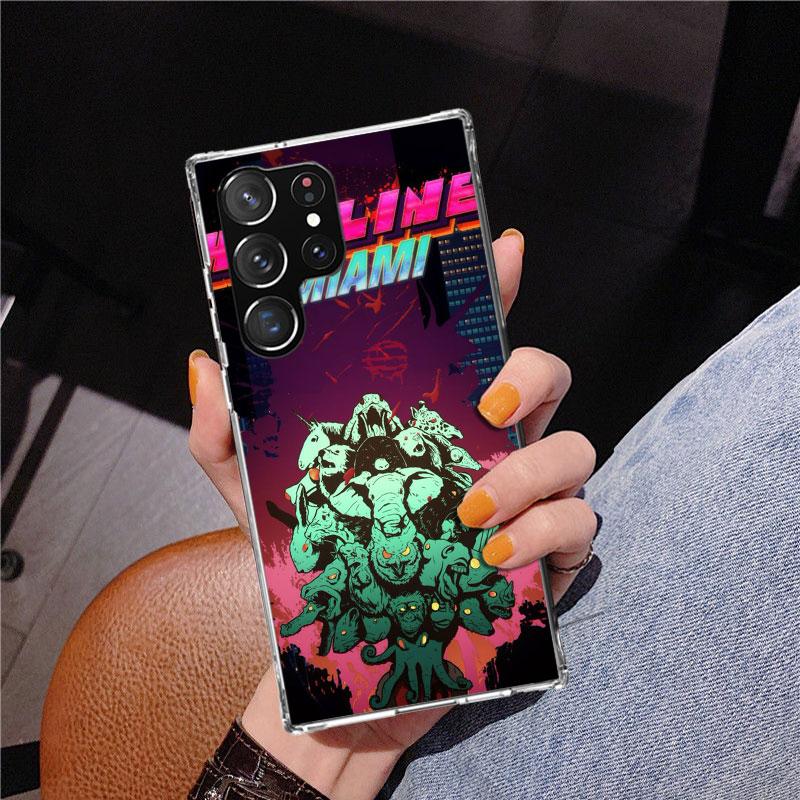 Game Hotline Miami Phnoe Case for Samsung Galaxy S26 S25 Edge S23 S24 Ultra S22 Plus S21 S20 FE Unique Cover Soft Coque Galaxy S