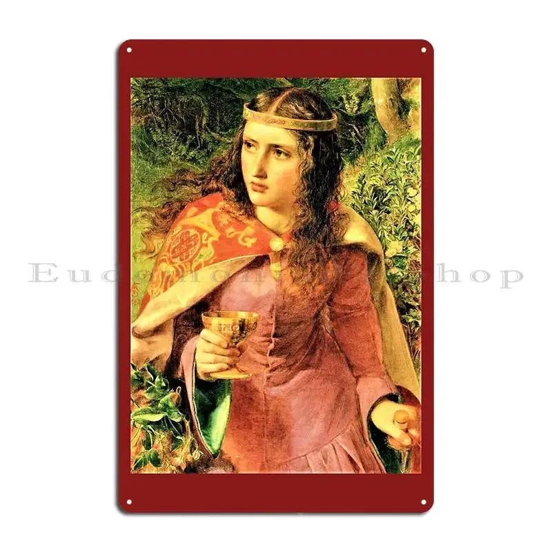 Eleanor Of Aquitaine Queen Of France And Queen Of England Metal Plaque Cinema Wall Custom Garage Design Tin Sign Poster
